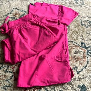 Pink scrub set size medium